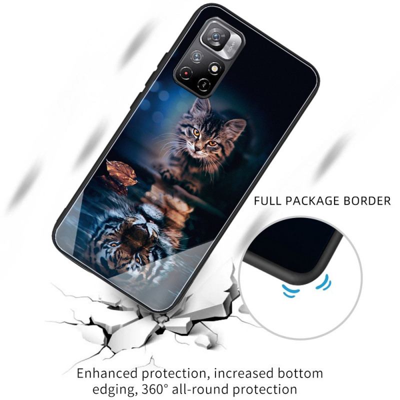 Capa Para Xiaomi Redmi Note 11 Pro Plus 5G Meu Vidro Temperado Tigre