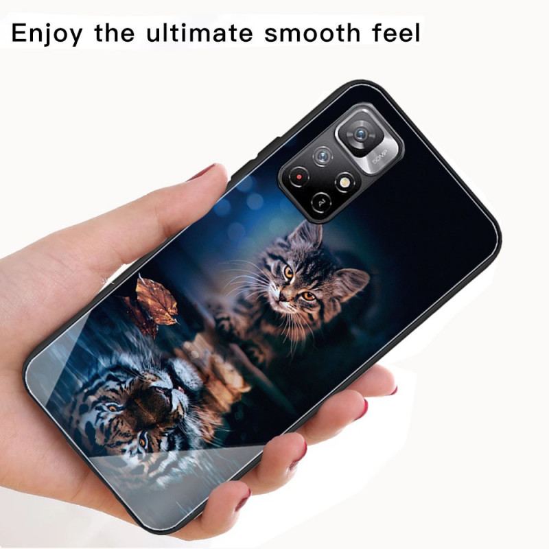 Capa Para Xiaomi Redmi Note 11 Pro Plus 5G Meu Vidro Temperado Tigre