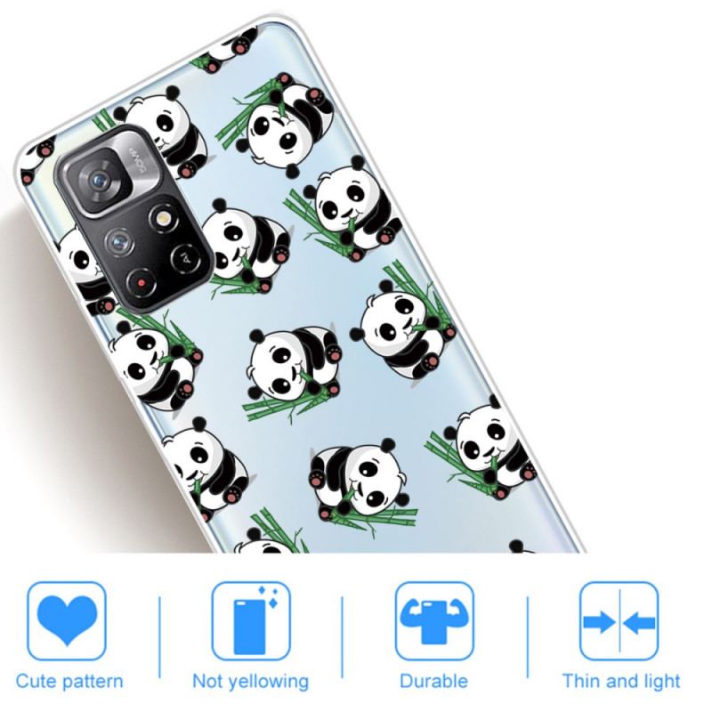 Capa Para Xiaomi Redmi Note 11 Pro Plus 5G Pequenos Pandas