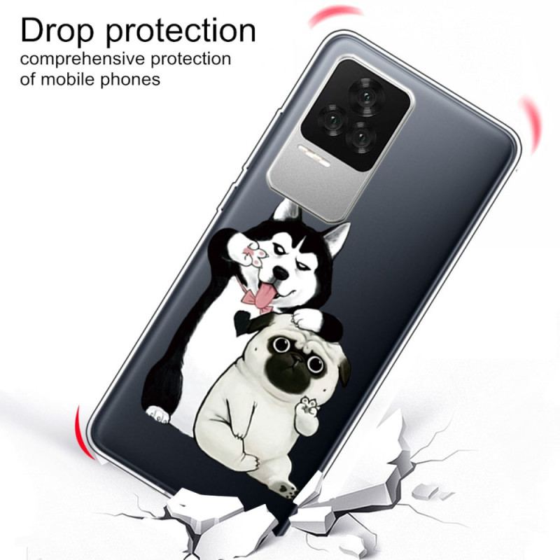 Capa De Celular Para Poco F4 Cachorros Divertidos