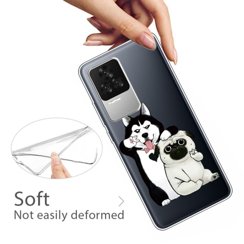 Capa De Celular Para Poco F4 Cachorros Divertidos