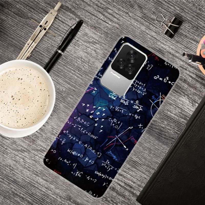 Capa Para Poco F4 Cálculos Matemáticos De Silicone