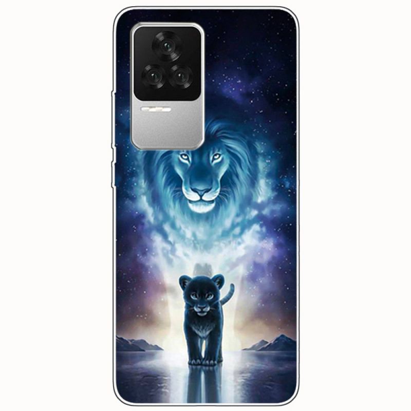 Capa Para Poco F4 Silicone Sonho Felino