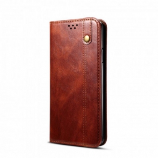 Capa De Celular Para OnePlus 9 Pro Flip Couro Sintético Encerado