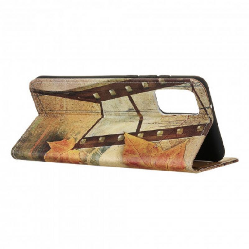 Capa Folio Para OnePlus 9 Pro Torre Eiffel No Outono