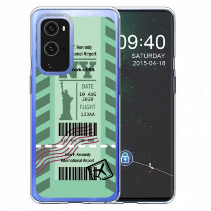 Capa Para OnePlus 9 Pro Cartão De Embarque Para Nova York