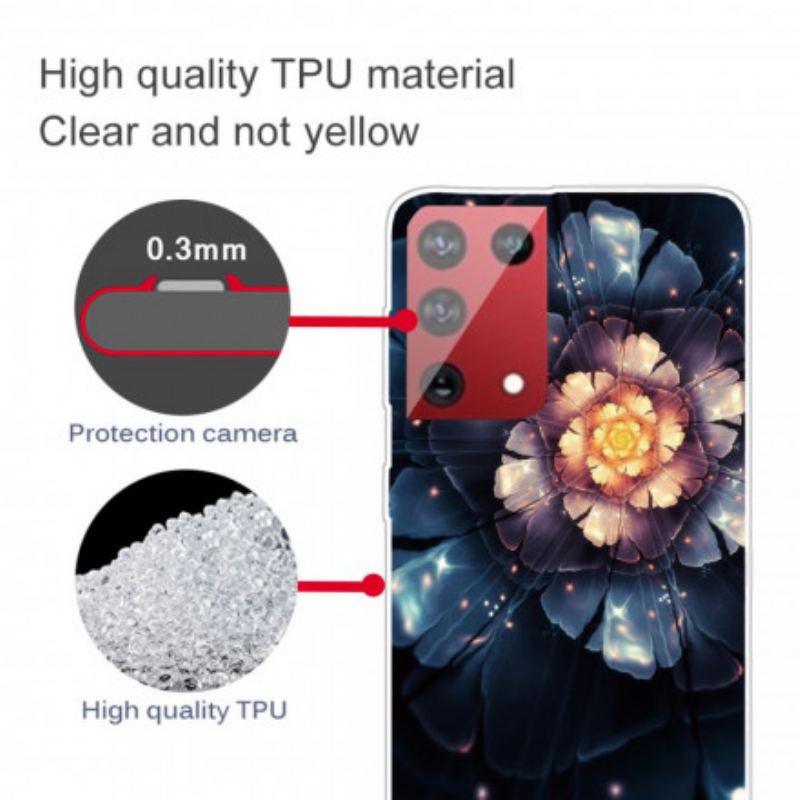 Capa Para OnePlus 9 Pro Flores Flexíveis
