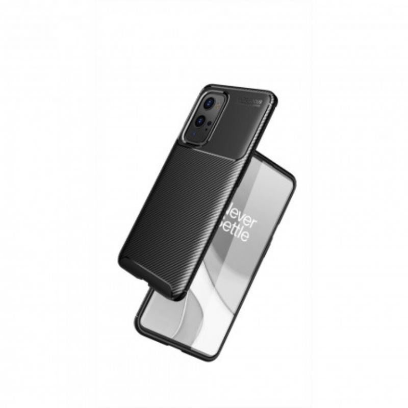 Capa Para OnePlus 9 Pro Textura Flexível De Fibra De Carbono