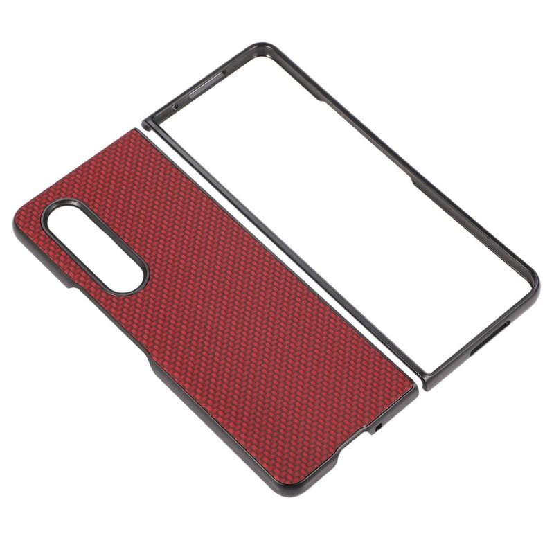 Capa De Celular Para Samsung Galaxy Z Fold 4 Fibra De Carbono