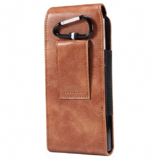 Capa De Couro Para Samsung Galaxy Z Fold 4 Bolsa De Cinto De Couro De Microfibra