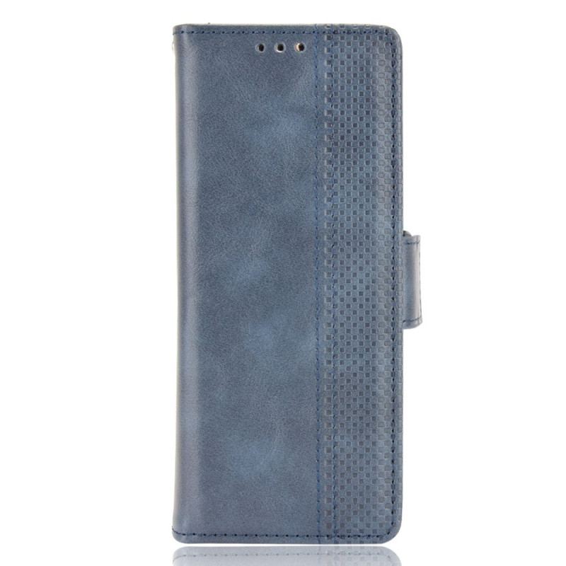 Capa De Couro Para Samsung Galaxy Z Fold 4 Mosaico Retrô