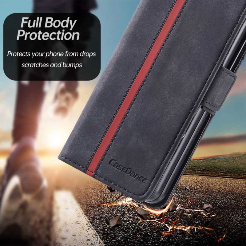 Capa Flip Para Samsung Galaxy Z Fold 4 Casedância Série Valsa 001