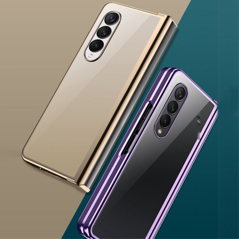 Capa Para Samsung Galaxy Z Fold 4 Articulação Metálica Transparente