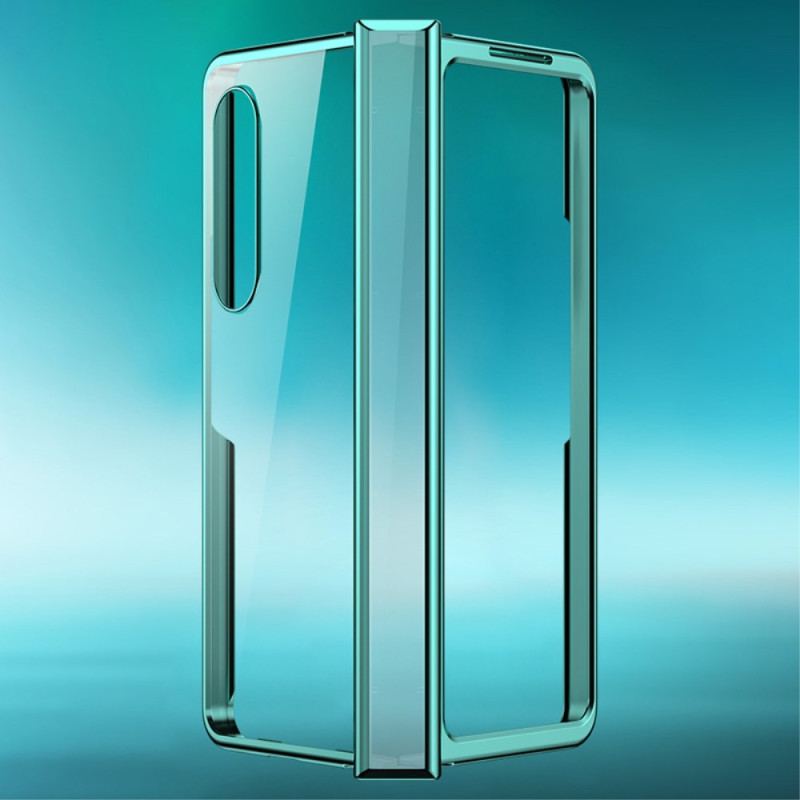 Capa Para Samsung Galaxy Z Fold 4 Articulação Metálica Transparente
