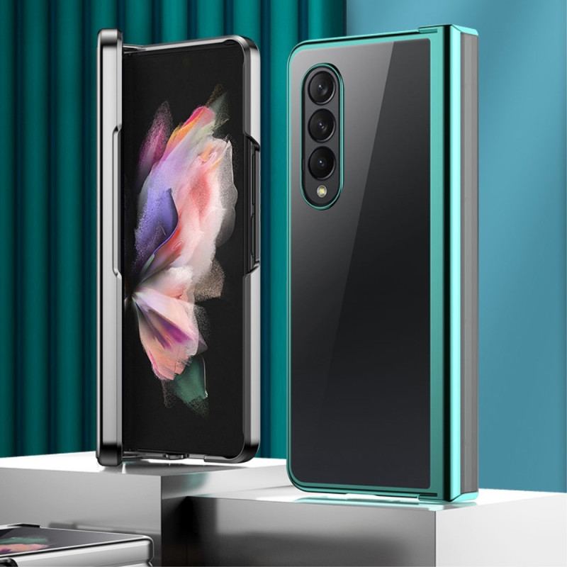 Capa Para Samsung Galaxy Z Fold 4 Articulação Metálica Transparente