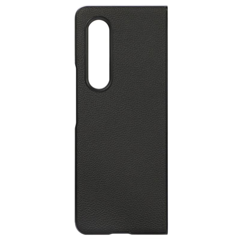 Capa Para Samsung Galaxy Z Fold 4 Couro Falso Efeito Retrô Lichia