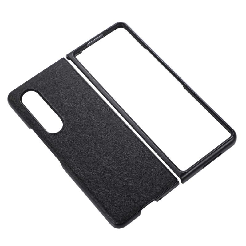 Capa Para Samsung Galaxy Z Fold 4 Couro Sintético Bicolor Texturizado