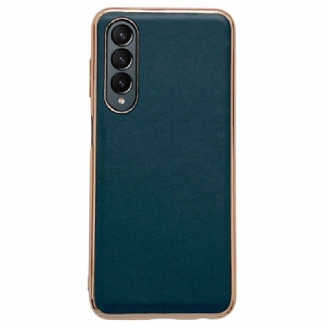 Capa Para Samsung Galaxy Z Fold 4 Couro Sintético Liso Premium
