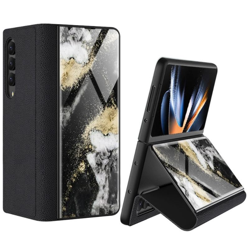 Capa Para Samsung Galaxy Z Fold 4 Gkk Marble Waves
