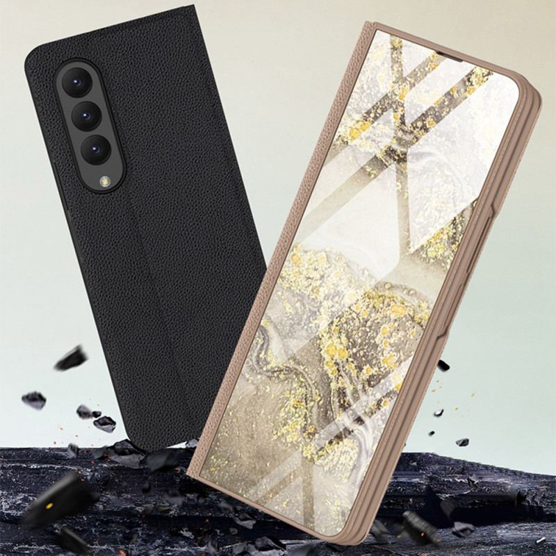 Capa Para Samsung Galaxy Z Fold 4 Gkk Marble Waves
