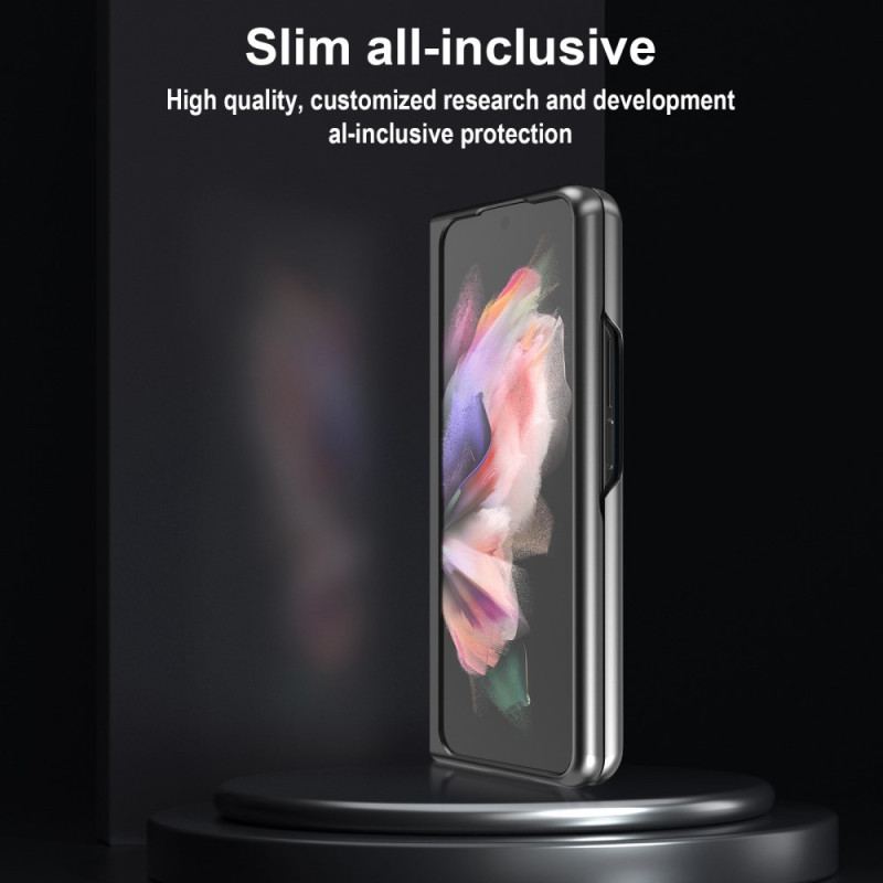 Capa Para Samsung Galaxy Z Fold 4 Lc. Couro Sintético Macio Imeeke