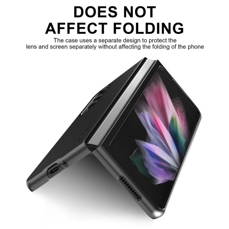 Capa Para Samsung Galaxy Z Fold 4 Lc. Couro Sintético Macio Imeeke