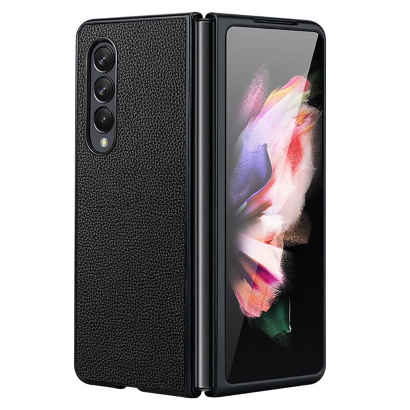Capa Para Samsung Galaxy Z Fold 4 Lichia Couro Genuíno