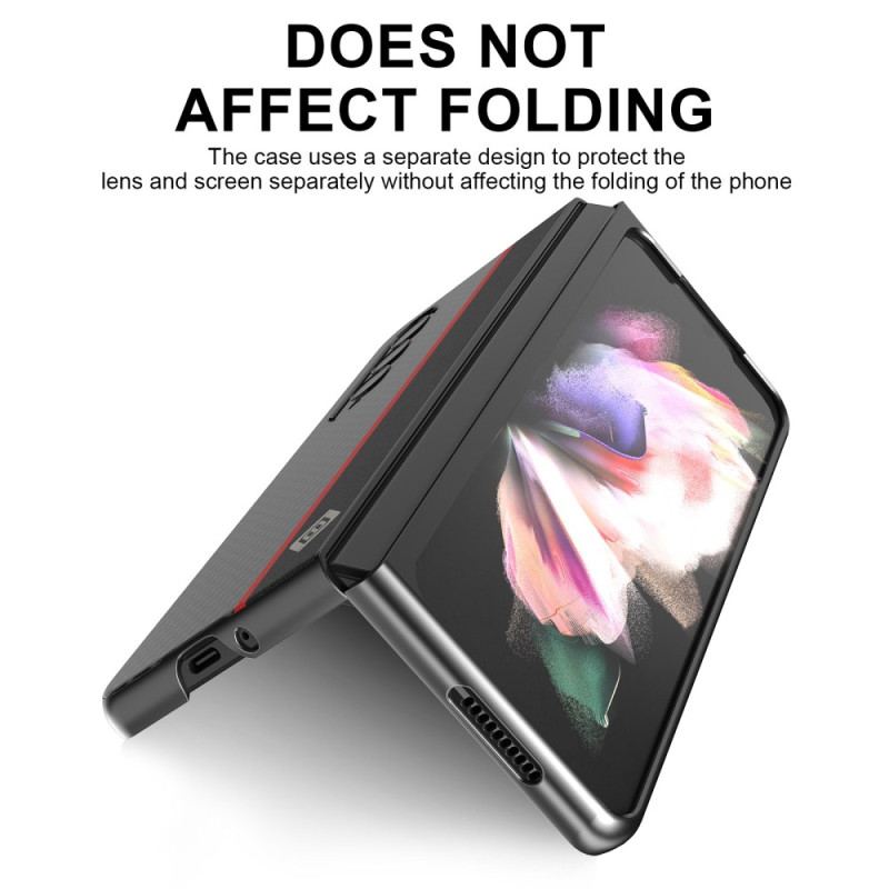 Capa Para Samsung Galaxy Z Fold 4 Linha De Fibra De Carbono Lc. Imeeke