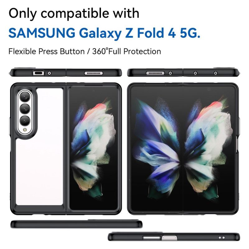Capa Para Samsung Galaxy Z Fold 4 Plástico Cor