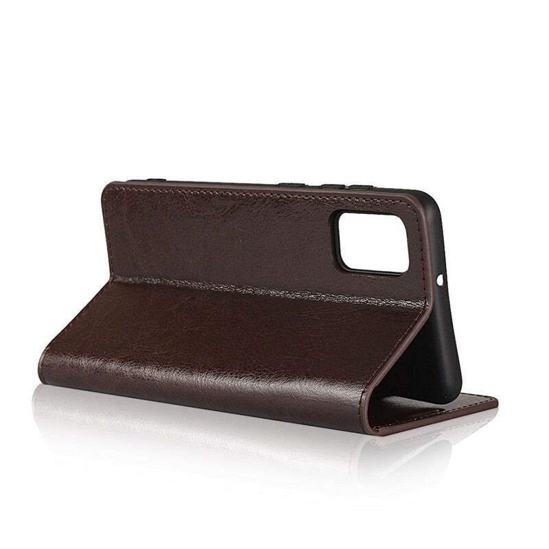 Capa De Celular Para Samsung Galaxy A41 Flip Couro Legitimo
