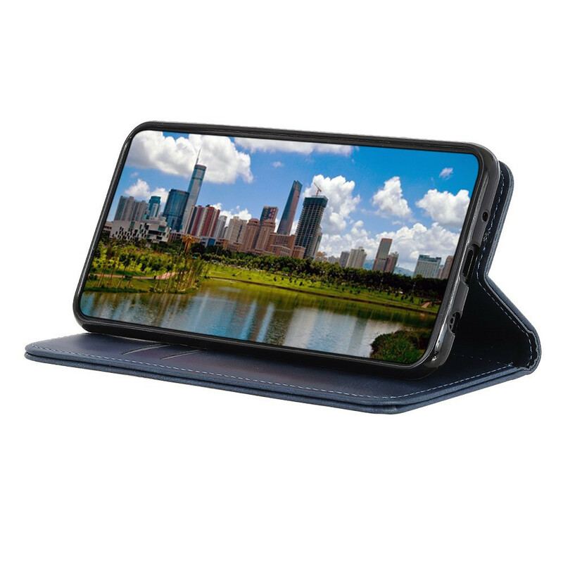 Capa De Celular Para Samsung Galaxy A41 Flip Couro Rachado