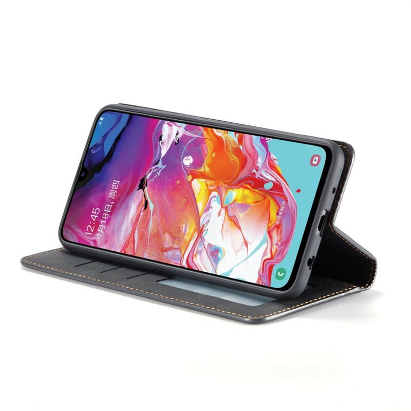Capa De Celular Para Samsung Galaxy A41 Flip Forwenw Efeito Couro