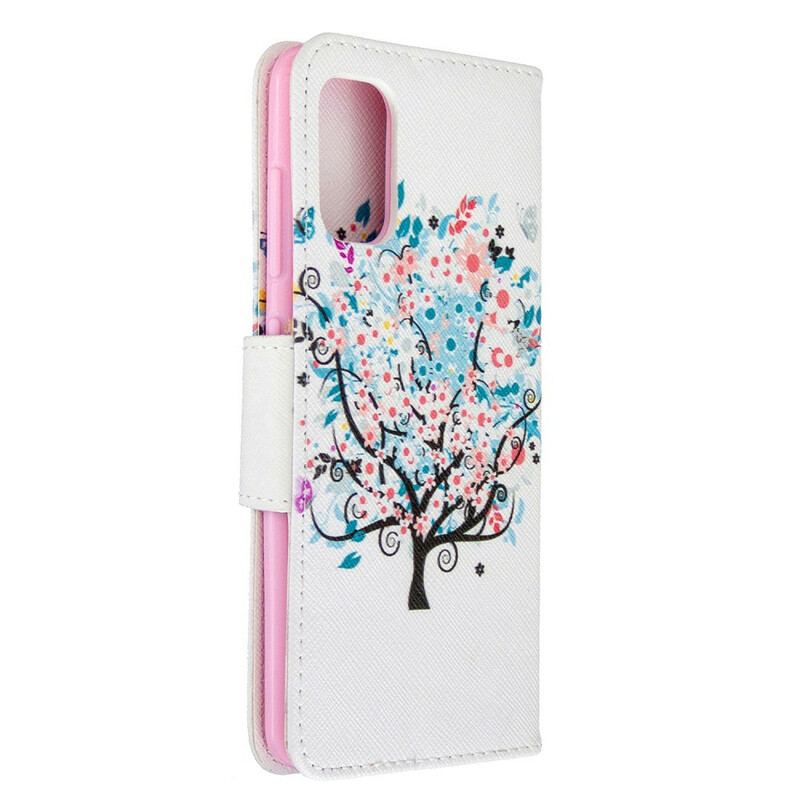 Capa Flip Para Samsung Galaxy A41 Árvore Florida