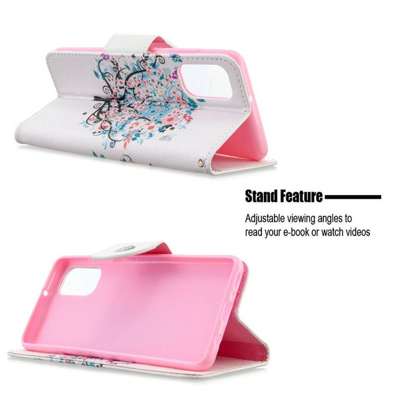 Capa Flip Para Samsung Galaxy A41 Árvore Florida