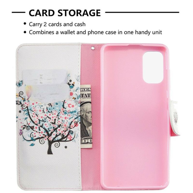 Capa Flip Para Samsung Galaxy A41 Árvore Florida