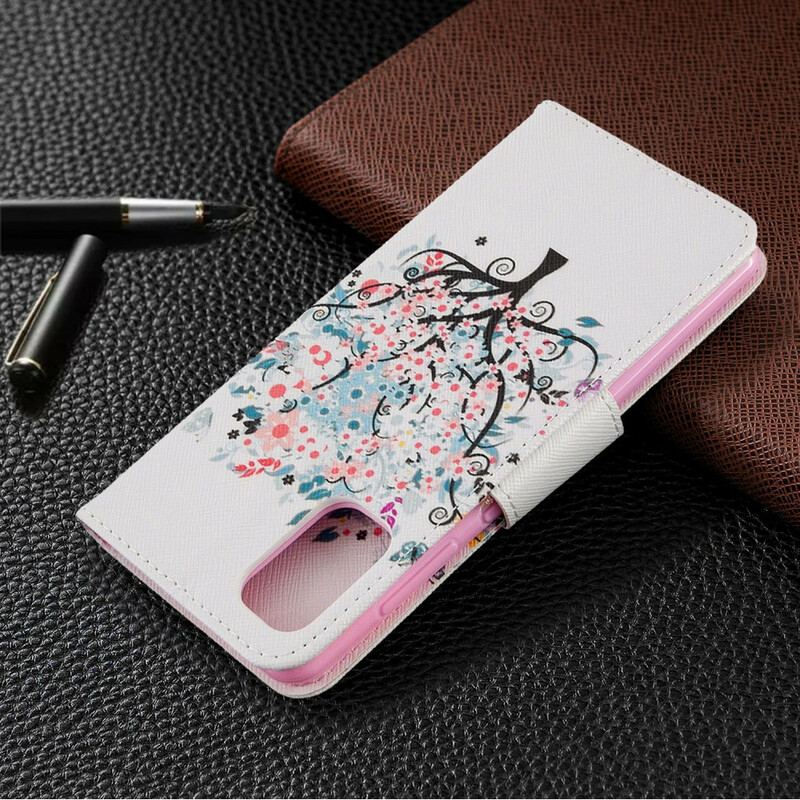 Capa Flip Para Samsung Galaxy A41 Árvore Florida
