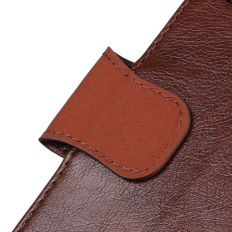 Capa Flip Para Samsung Galaxy A41 Couro Napa Rachado