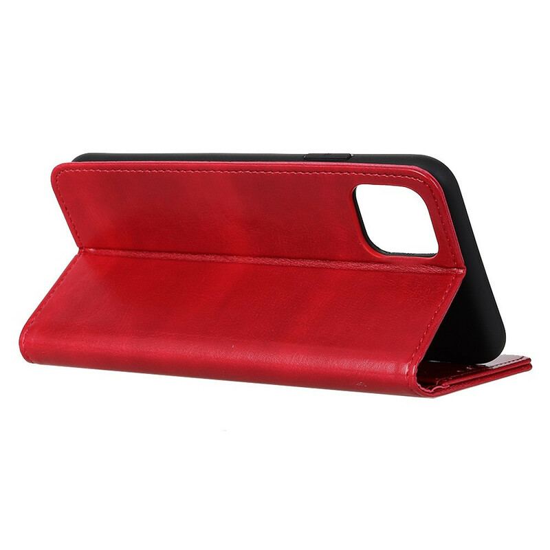 Capa Flip Para Samsung Galaxy A41 Estilo Clássico De Couro