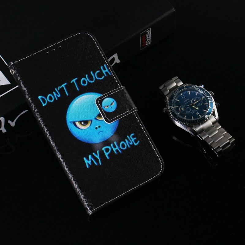 Capa Folio Para Samsung Galaxy A41 Emoji Telefone