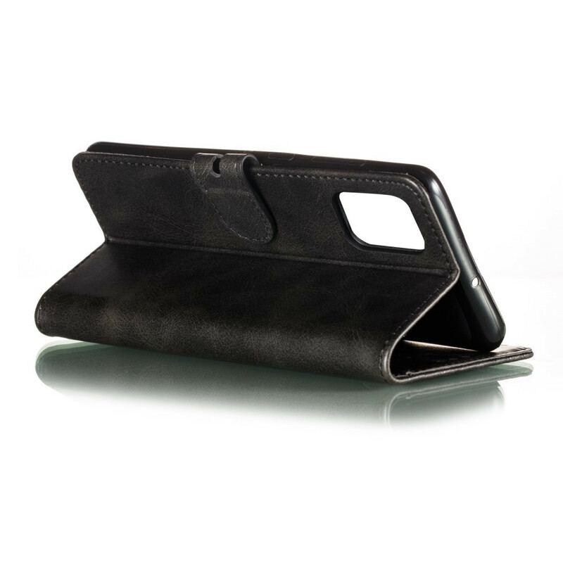 Capa Folio Para Samsung Galaxy A41 Gatinho De Couro Falso