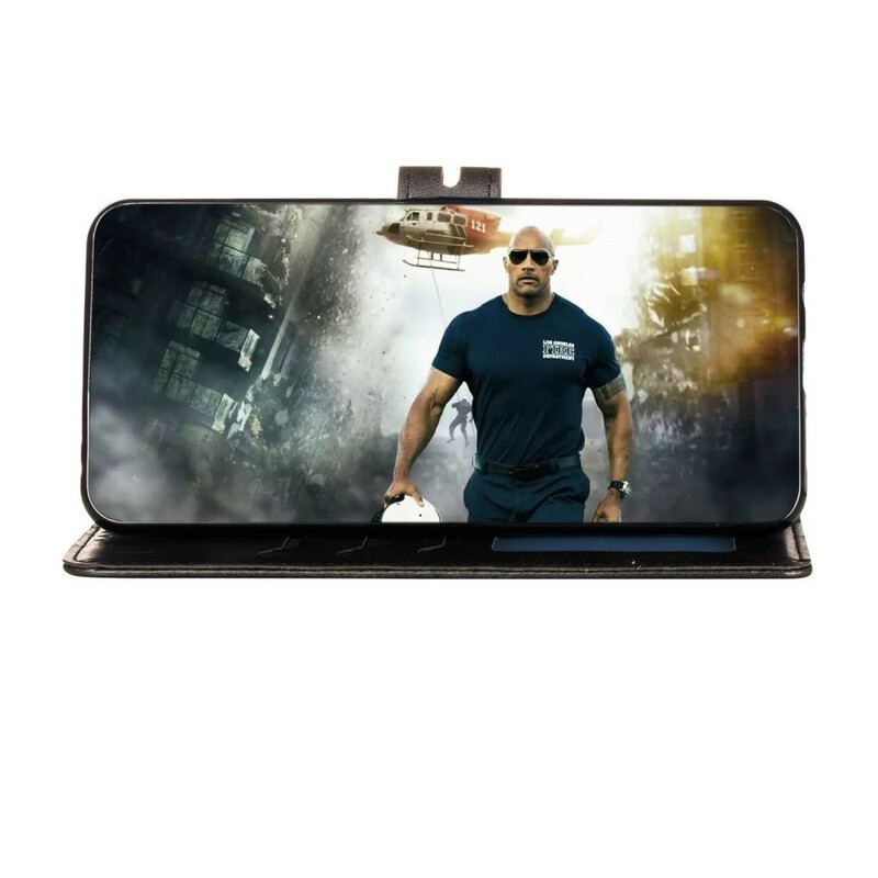 Capa Folio Para Samsung Galaxy A41 Gatinho De Couro Falso