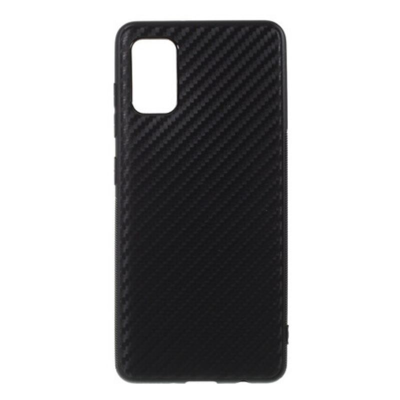 Capa Para Samsung Galaxy A41 Fibra De Carbono
