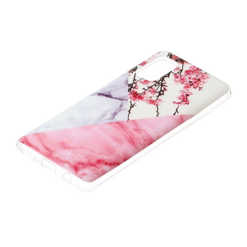 Capa Para Samsung Galaxy A41 Geometria De Mármore