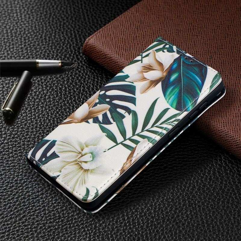 Capa De Celular Para Samsung Galaxy S21 5G Flip Folhas