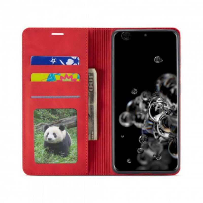 Capa De Celular Para Samsung Galaxy S21 5G Flip Forwenw Efeito Couro