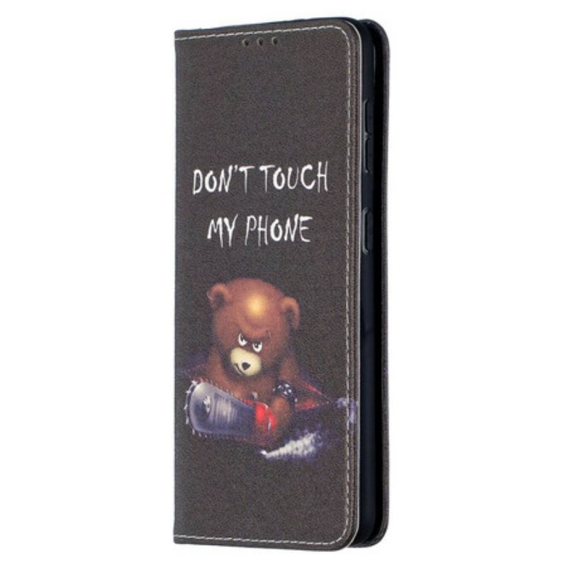 Capa De Celular Para Samsung Galaxy S21 5G Flip Urso Perigoso