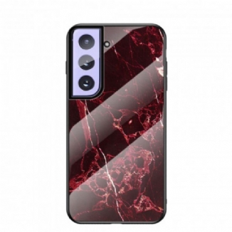 Capa De Celular Para Samsung Galaxy S21 5G Vidro Temperado De Cores De Mármore