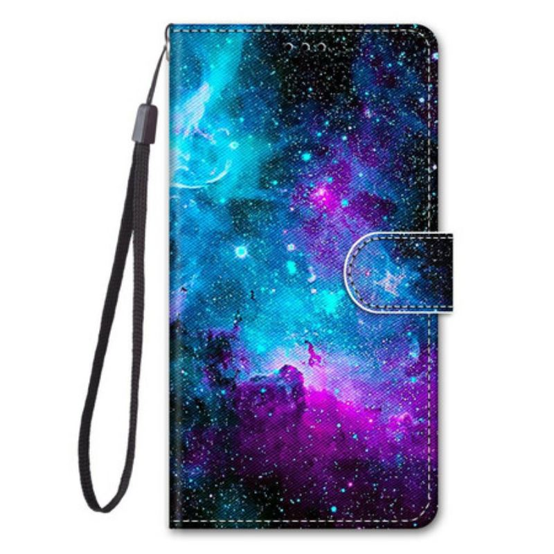 Capa Flip Para Samsung Galaxy S21 5G Céu Cósmico