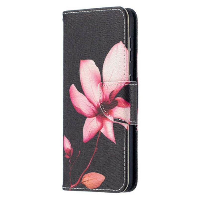 Capa Flip Para Samsung Galaxy S21 5G Flor Rosa