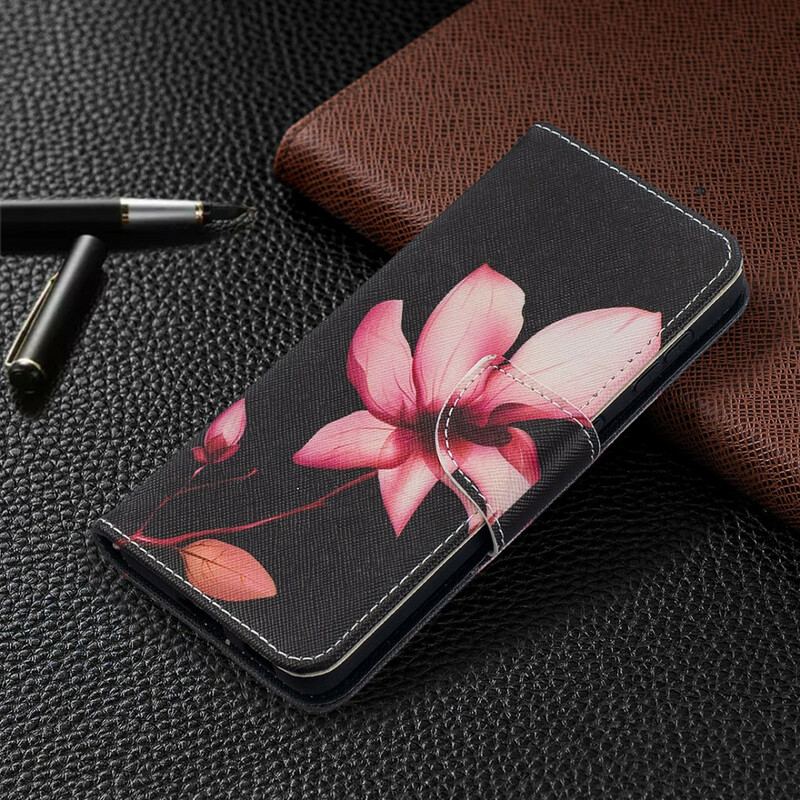 Capa Flip Para Samsung Galaxy S21 5G Flor Rosa